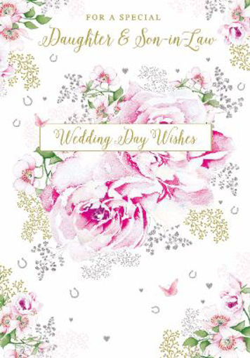 Picture of DAUGHTER & SON IN LAW WEDDING DAY WISHES CARD